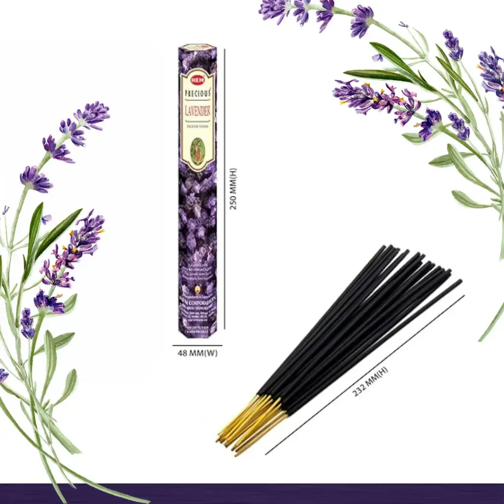 Varitas de Incienso HEM aroma a Lavanda – 1 Tubo (20 Varitas)