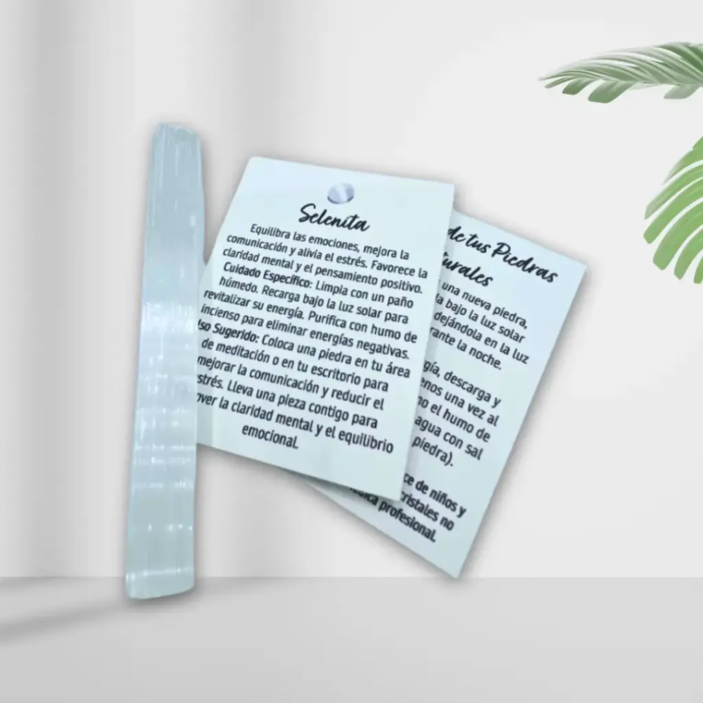 Barra de selenita de 4''