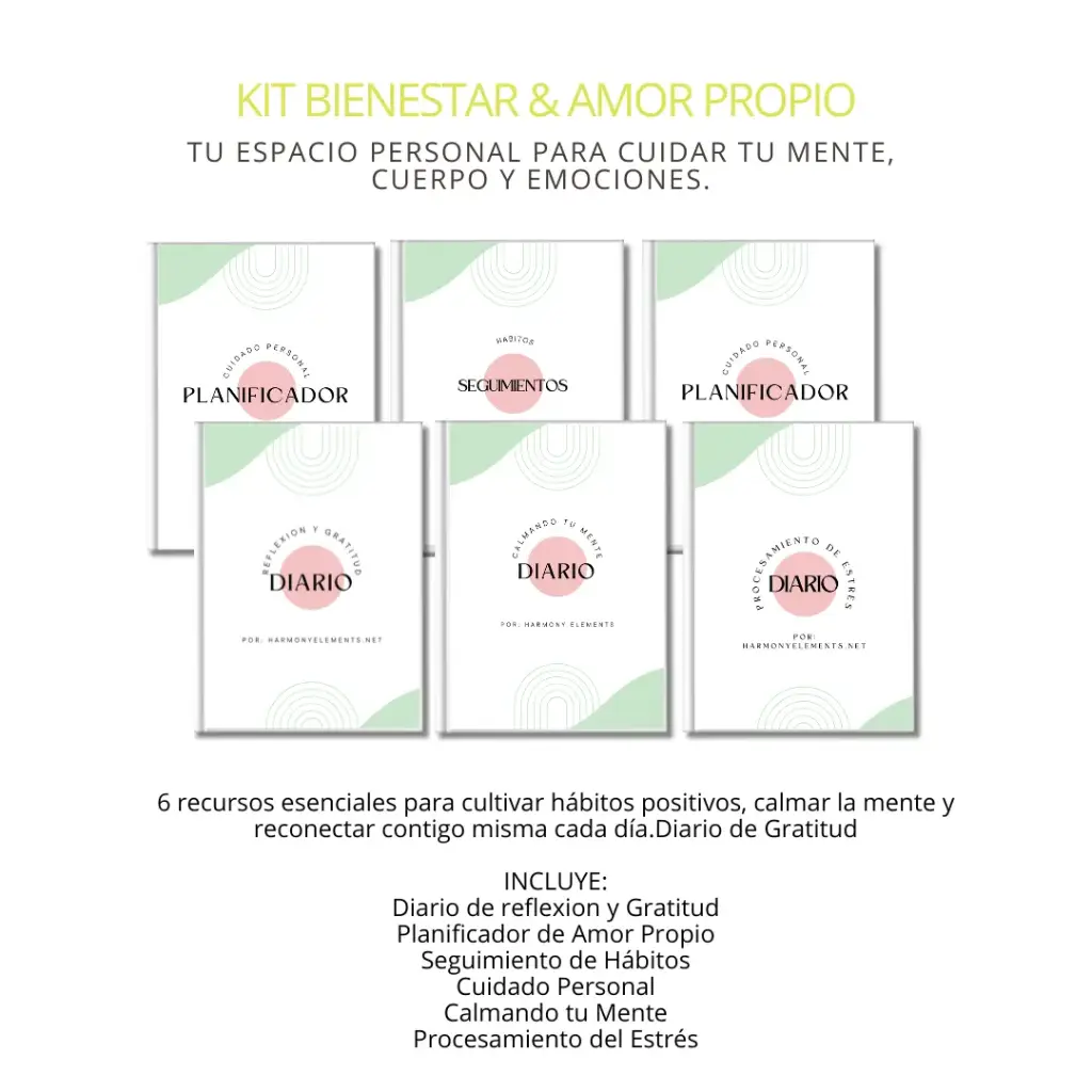 Pack de Bienestar & Amor Propio – Digital y Editable