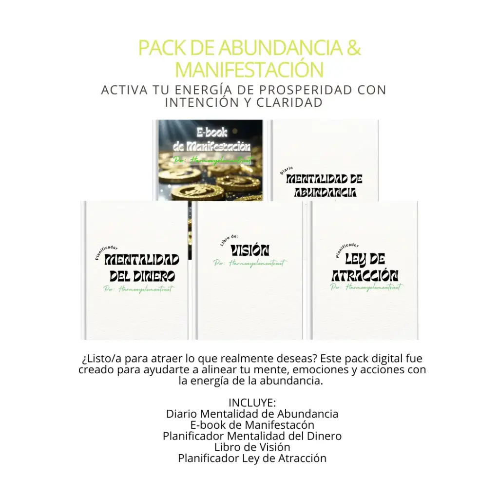 Pack de Abundancia & Manifestación – Editable